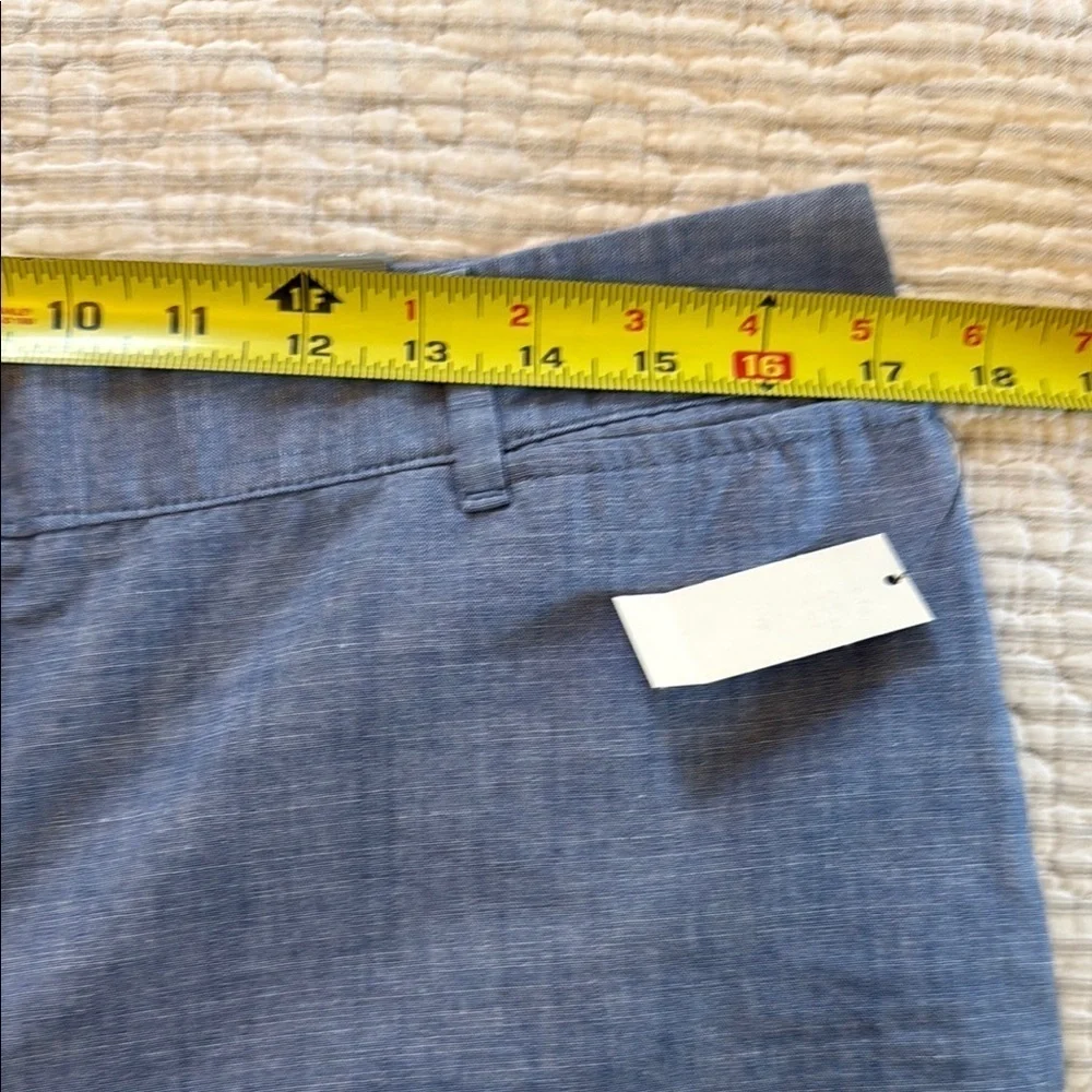 Talbots Blue 100% Cotton Perfect Cropped Ankle Pants #468